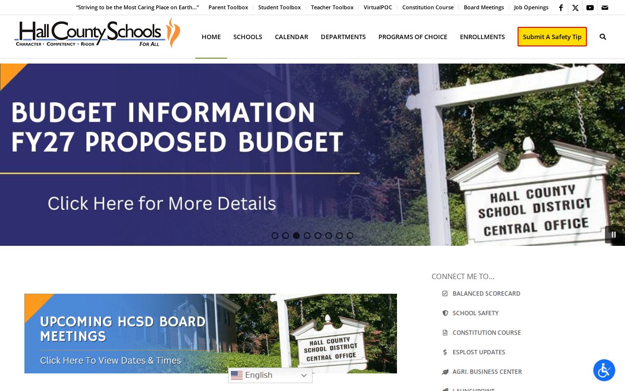 Hall County people directories school district gateway